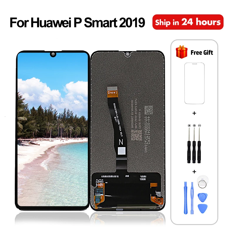 ЖК-дисплей для Huawei P Smart 2019 сенсорный с цифровым преобразователем ЖК-экран полным