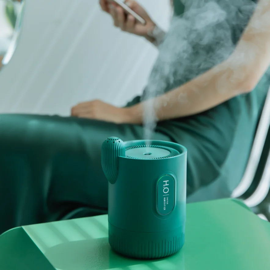 Portable Wireless air Humidifier 2000mAh Rechargeable Built-in Battery Cactus Ultrasonic Cool Mist Aroma Essential Oil Diffuser
Portable Wireless air Humidifier 2000mAh Rechargeable Built-in Battery Cactus Ultrasonic Cool Mist Aroma Essential Oil Diffuser