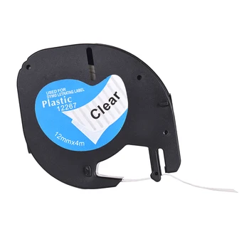 Labeling Tape 12267 Plastic Self-Adhesive Refills Black Print on Clear 1/2 Inch * 13 Feet for DYMO LT-100H Label Maker, 1 Roll
Labeling Tape 12267 Plastic Self-Adhesive Refills Black Print on Clear 1/2 Inch * 13 Feet for DYMO LT-100H Label Maker, 1 Roll