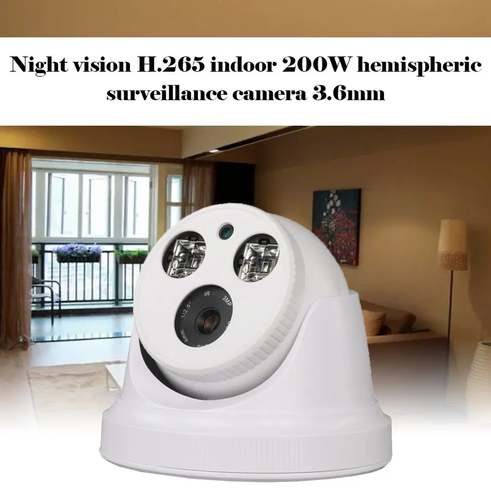 Supermarket HD 1080P Digital Network Camera Night Vision H.265 Indoor 200 Million Hemisphere Surveillance Camera 3.6Mm
Supermarket HD 1080P Digital Network Camera Night Vision H.265 Indoor 200 Million Hemisphere Surveillance Camera 3.6Mm