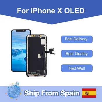 Elekworld For iphone X OLED LCD Screen Replacement Display With 3D Touch Digitizer Assembly Ship From Spain
Elekworld For iphone X OLED LCD Screen Replacement Display With 3D Touch Digitizer Assembly Ship From Spain