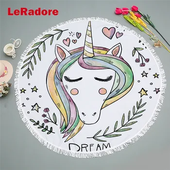 Quick-Dry Roundie Unicorn Beach Towel for Girls Microfiber Soft Blanket Throw 59in Unicorn Terry Towel with Tassels Oversized
Quick-Dry Roundie Unicorn Beach Towel for Girls Microfiber Soft Blanket Throw 59in Unicorn Terry Towel with Tassels Oversized