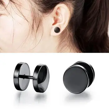 6 Size Dumbbell shaped Earrings simple female single black stud Earrings fashion Stainless Steel ear jewelry for women gifts 
6 Size Dumbbell shaped Earrings simple female single black stud Earrings fashion Stainless Steel ear jewelry for women gifts