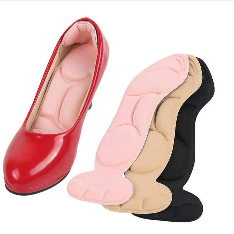 

2pcs Insole Pad Inserts Heel Post Back Breathable Anti-slip for High Heel Shoe Flat Feet Arch Support Insoles Memory Foam 7D