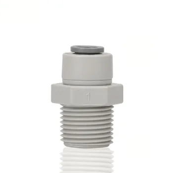 1/2" NPT Male Thread - 3/8'' OD Tube RO Water Quick Connector Straight Tight Junction Double Sealing PE Pipe Fitting
1/2" NPT Male Thread - 3/8'' OD Tube RO Water Quick Connector Straight Tight Junction Double Sealing PE Pipe Fitting