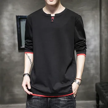 2020 casual men's long sleeve T-shirt spring and Autumn New Korean fashion sweater men's half round neck
2020 casual men's long sleeve T-shirt spring and Autumn New Korean fashion sweater men's half round neck