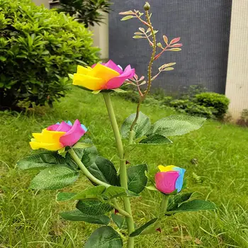 Lawn Lamp with Transparent Butterfly Solar Power White Lights Rose Solar Rose Flower Lights
Lawn Lamp with Transparent Butterfly Solar Power White Lights Rose Solar Rose Flower Lights