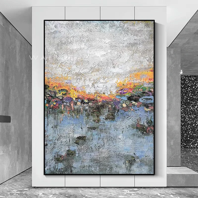 Handmade large size grey canvas oil painting 100% handmade abstract art decorative frames for study cafes decoration gift
Handmade large size grey canvas oil painting 100% handmade abstract art decorative frames for study cafes decoration gift
