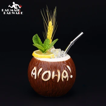 400ml Coconut Shape Ceramic Tiki Mug Creative Porcelain Beer Wine Mug Cup Bar Tool
400ml Coconut Shape Ceramic Tiki Mug Creative Porcelain Beer Wine Mug Cup Bar Tool