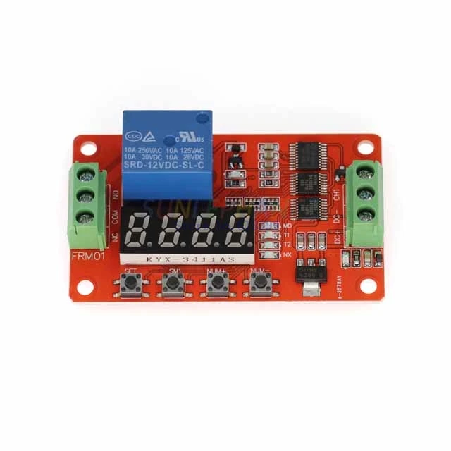 A6-- 12V DC Multifunction Self-lock Relay PLC Cycle Delay Time Timer Switch Module PLC Home Automation Delay Module
A6-- 12V DC Multifunction Self-lock Relay PLC Cycle Delay Time Timer Switch Module PLC Home Automation Delay Module