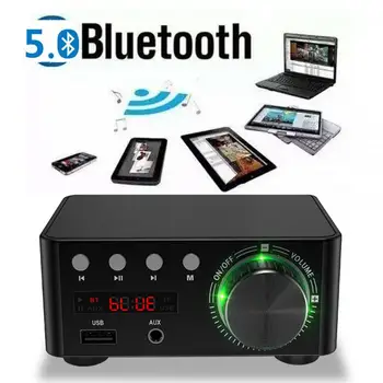 50WX2 Bluetooth 5.0 Power Amplifier Board TPA3116 Receiver Stereo Home Car Audio Amp USB U-disK TF Music Card Player
50WX2 Bluetooth 5.0 Power Amplifier Board TPA3116 Receiver Stereo Home Car Audio Amp USB U-disK TF Music Card Player
