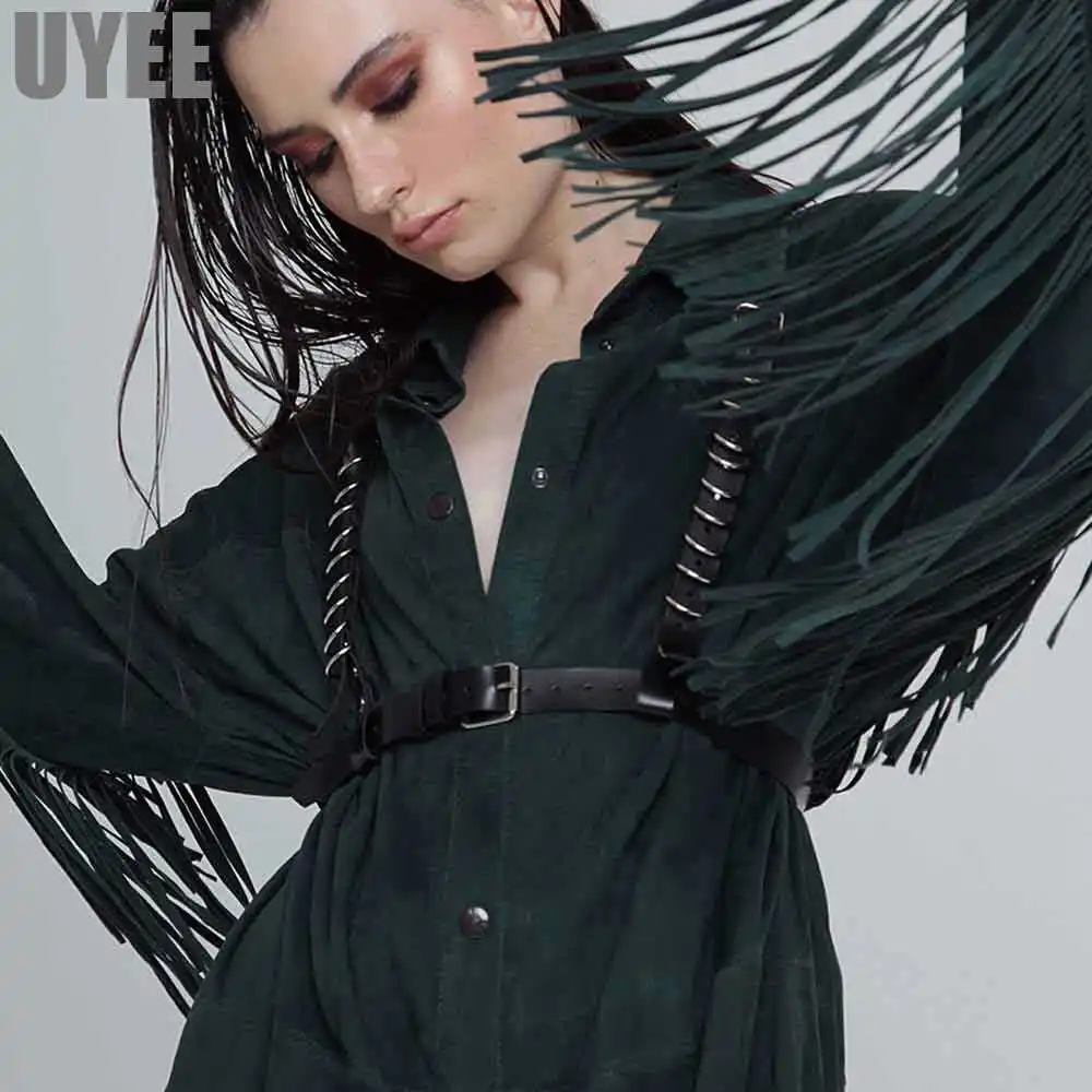 UYEE Sexy Leather Belt Women Suspender Leather Harness Women Harness Garters Belt Body Bondage Adjustable Gothic Lingerie Garter
UYEE Sexy Leather Belt Women Suspender Leather Harness Women Harness Garters Belt Body Bondage Adjustable Gothic Lingerie Garter