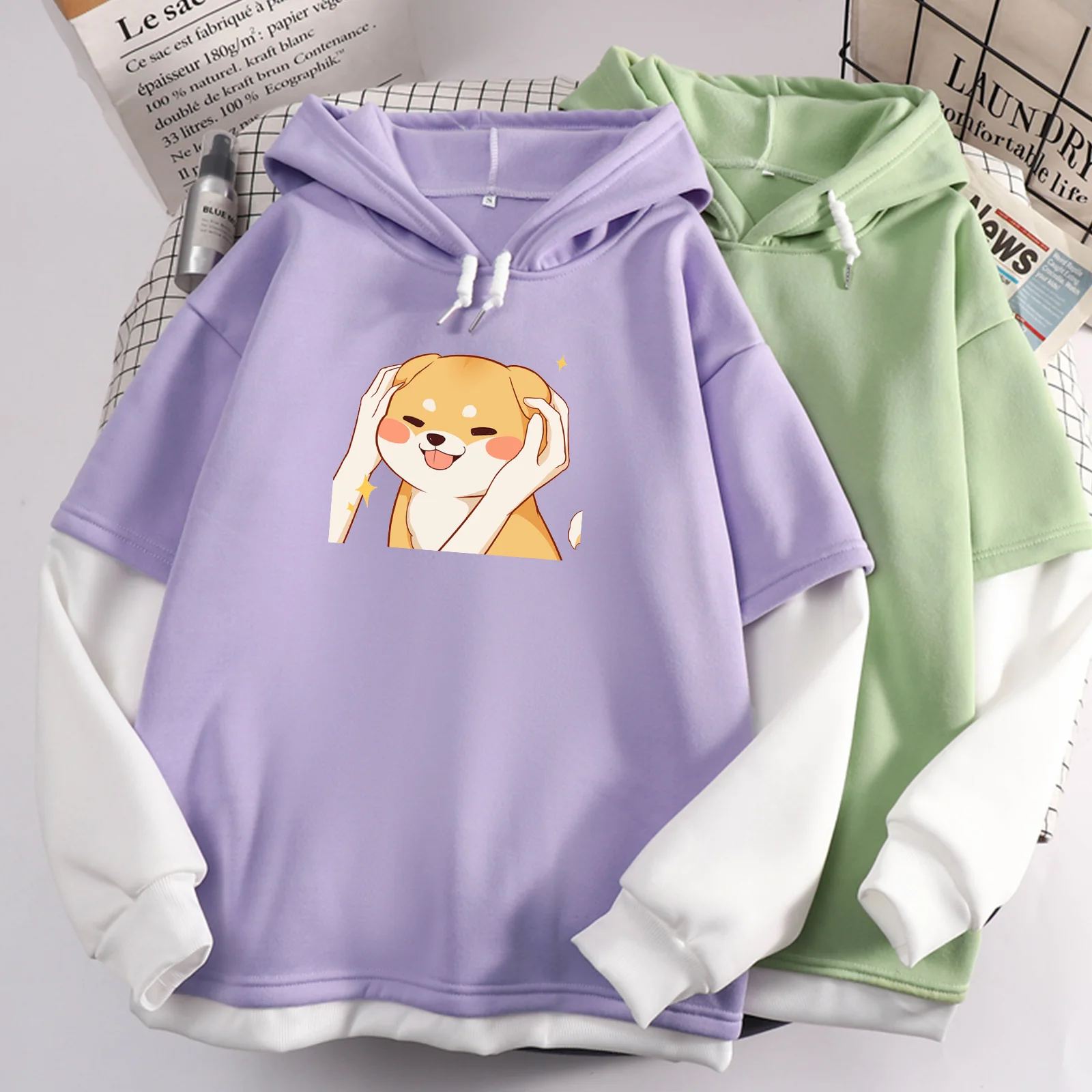 Korean Style Pullovers Kawaii Shiba Inu Hoodies Ullzang Color Block Sweatshirts Harajuku Hoodies For Women Patchwork Long Sleeve
Korean Style Pullovers Kawaii Shiba Inu Hoodies Ullzang Color Block Sweatshirts Harajuku Hoodies For Women Patchwork Long Sleeve