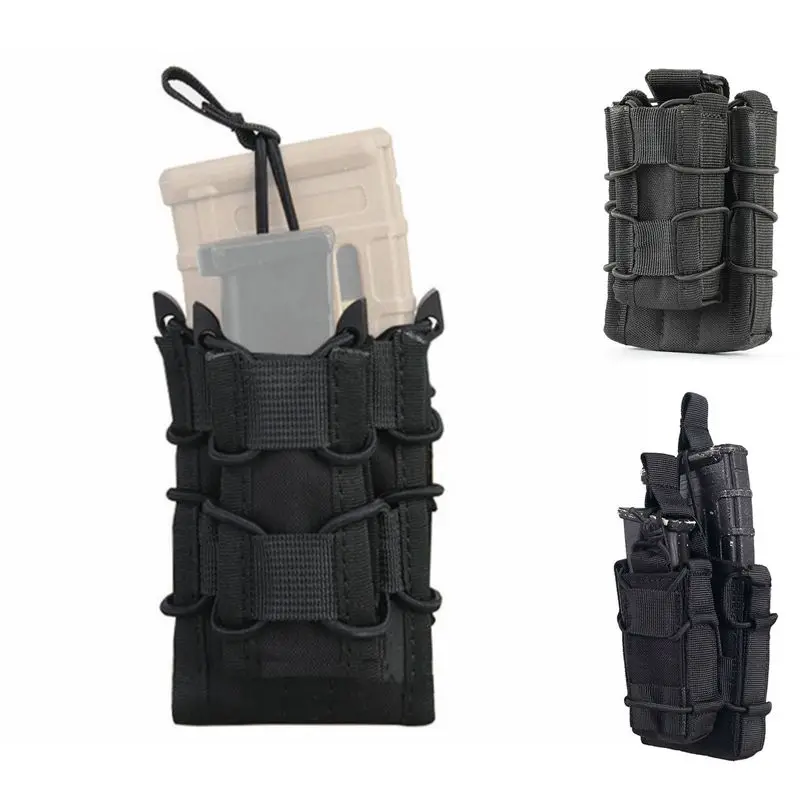 

Nylon Hunting Accessories Military Magazine Pouch Cartridge Bag Tactical Single Rifle Pistol Holster Gun Case Molle Mag Pouch