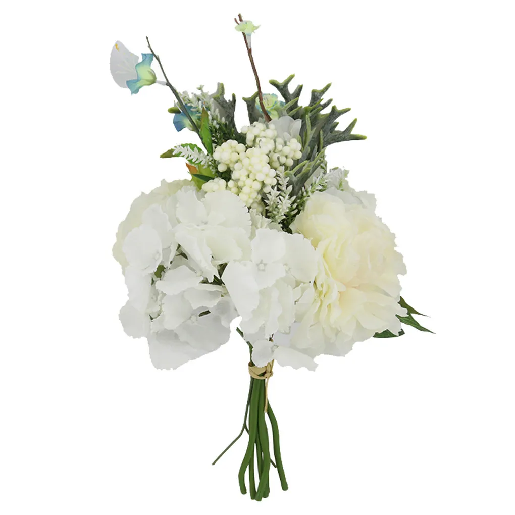 Artificial Peony Fake Flower Silk Flower Bundle Simulation Floral Home Decoration Wedding Decor for Home Office