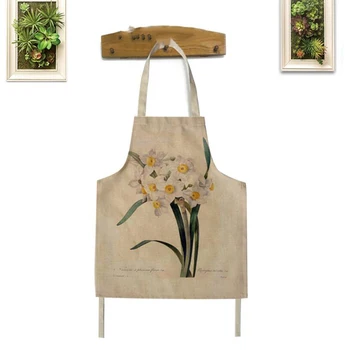 1PC Home Cooking Baking Woman Adult Bibs Cleaning Aprons Kitchen Accessory Coffee Shop Flower Print Cotton Linen Apron 
1PC Home Cooking Baking Woman Adult Bibs Cleaning Aprons Kitchen Accessory Coffee Shop Flower Print Cotton Linen Apron