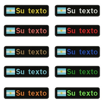 Argentina Flag Embroidery Custom Name Text Patch Stripes badge Iron On Or Sew On Or Velcro Backing Patches For Clothes Backpack
Argentina Flag Embroidery Custom Name Text Patch Stripes badge Iron On Or Sew On Or Velcro Backing Patches For Clothes Backpack