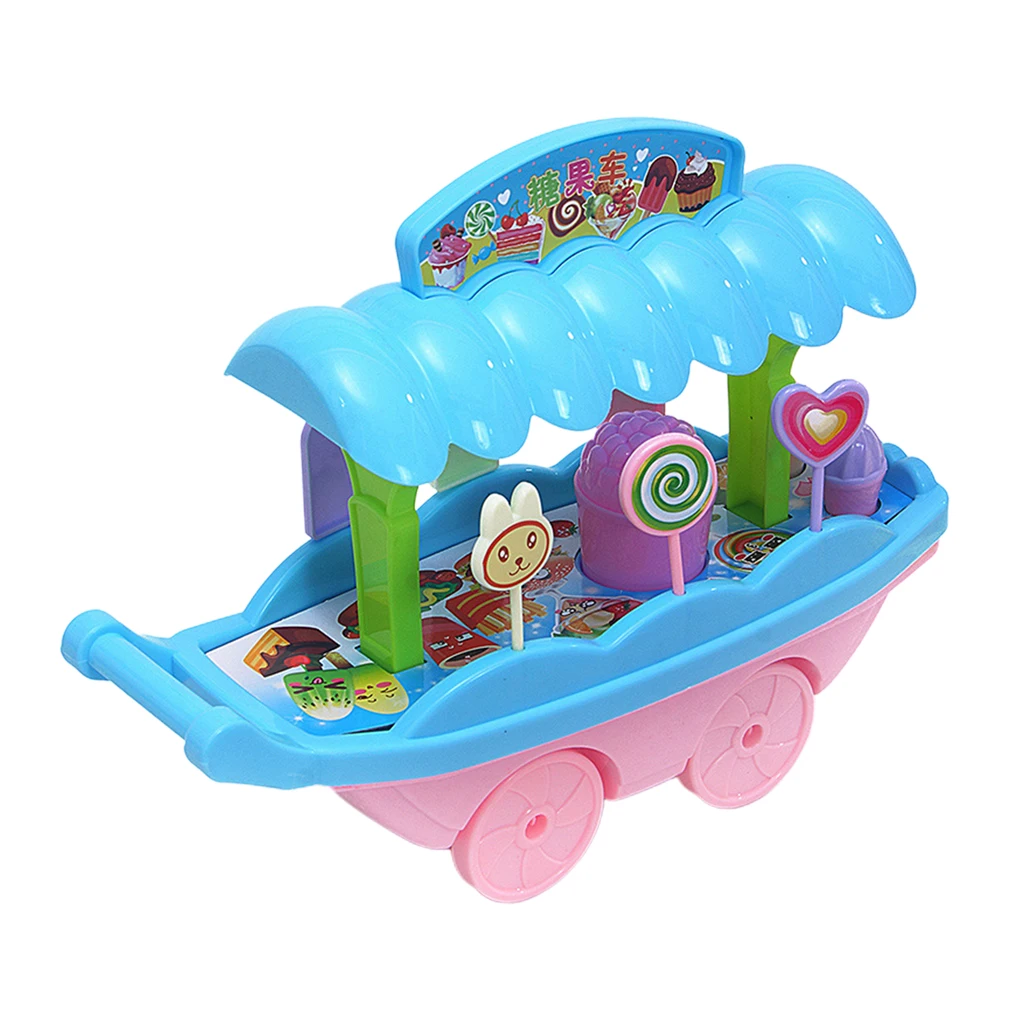 Ice Cream Candy Trolley Carts Pretend Play Set for Baby Kids Boys and Girls Ice Cream Candy Trolley Carts Pretend Play Set for Baby Kids Boys and Girls