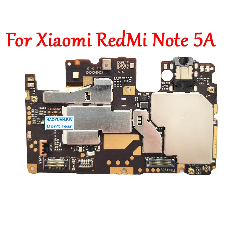 Full Work Original Unlock Motherboard For Xiaomi Hongmi Redmi NOTE 5A Logic Circuit Plate Tested
Full Work Original Unlock Motherboard For Xiaomi Hongmi Redmi NOTE 5A Logic Circuit Plate Tested