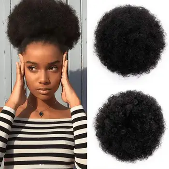 Stamped Glorious Short Synthetic Afro Puff Drawstring Ponytail African American Kinky Curly Wrap Hairpieces with Two Clips
Stamped Glorious Short Synthetic Afro Puff Drawstring Ponytail African American Kinky Curly Wrap Hairpieces with Two Clips