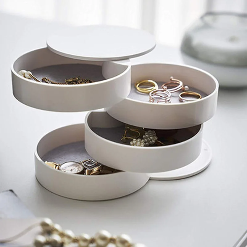 Rotating Multi-layer Earring Jewelry Storage Box Exquisite Folding Jewelry Box with Cover Dustproof Wholesale Drawer Organizer
Rotating Multi-layer Earring Jewelry Storage Box Exquisite Folding Jewelry Box with Cover Dustproof Wholesale Drawer Organizer