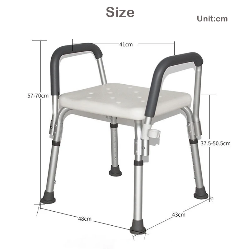 Adjustable Height Shower Chair Bath With Handrail Non Slip Toilet Stool Seat Safety Aid Elderly Pregnant Woman Disabled Tools
Adjustable Height Shower Chair Bath With Handrail Non Slip Toilet Stool Seat Safety Aid Elderly Pregnant Woman Disabled Tools