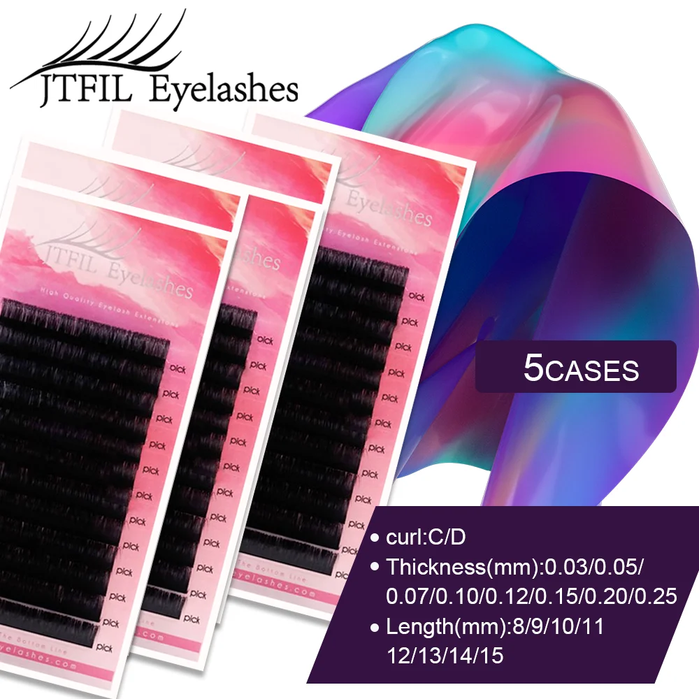 Individual Eyelashes Extension False Mink Volume Eyelash Extensions Lash Silk Fiber Natural Thick Soft Lash Professional JTFIL
Individual Eyelashes Extension False Mink Volume Eyelash Extensions Lash Silk Fiber Natural Thick Soft Lash Professional JTFIL