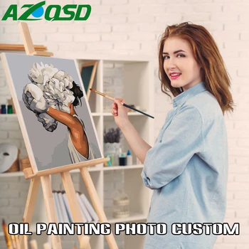 AZQSD Painting By Numbers For Portrait Wedding Family Pet Photos Custom Digital Painting Coloring By Numbers On Canvas Paints
AZQSD Painting By Numbers For Portrait Wedding Family Pet Photos Custom Digital Painting Coloring By Numbers On Canvas Paints