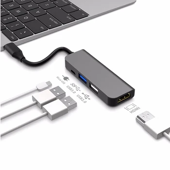 High Quality 4 In 1 20V 3A Type-C To 4K HDMI USB 3.0 PD Charging Port Hub Multifunction Adapter
High Quality 4 In 1 20V 3A Type-C To 4K HDMI USB 3.0 PD Charging Port Hub Multifunction Adapter