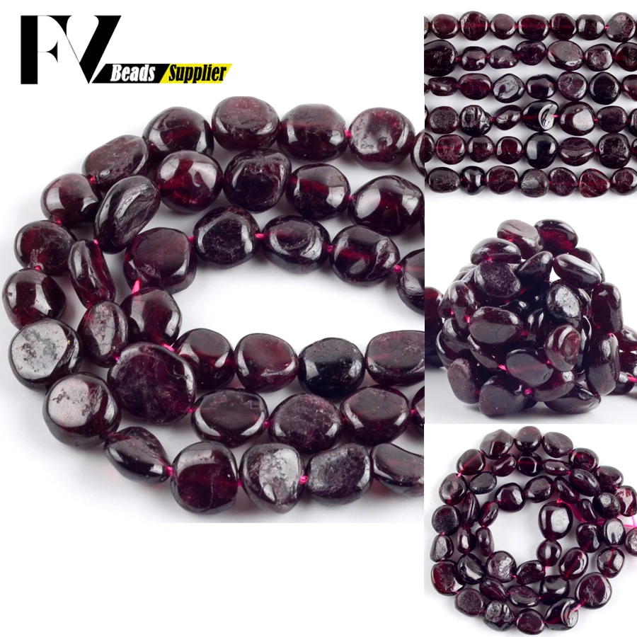 Natural Irregular Garnet Stone Loose Beads 8-10mm Spacer Beads For Jewelry Making DIY Bracelets Necklace Accessory 15"
Natural Irregular Garnet Stone Loose Beads 8-10mm Spacer Beads For Jewelry Making DIY Bracelets Necklace Accessory 15"