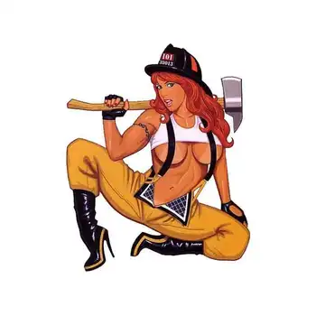 13cm X 11cm Creative Firefighter Girl Toolbox Car Sticker Accessories Car Styling Cover Scratches Waterproof PVC
13cm X 11cm Creative Firefighter Girl Toolbox Car Sticker Accessories Car Styling Cover Scratches Waterproof PVC