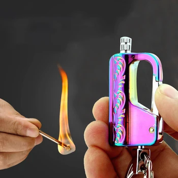 Kerosene Lighter ring cool Match Striker Waterproof keychain Camping cigar ignition lighter cigarette lighter smoking
Kerosene Lighter ring cool Match Striker Waterproof keychain Camping cigar ignition lighter cigarette lighter smoking