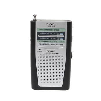 Portable Mini Slim Radio 2-Band AM FM World Receiver DC 3V Telescopic Antenna BC-R20
Portable Mini Slim Radio 2-Band AM FM World Receiver DC 3V Telescopic Antenna BC-R20