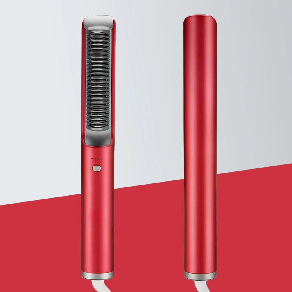 Hair Straightening Comb Smooth Frizz Straightener Curler Heating Brush PTC Heating Hair Styler
Hair Straightening Comb Smooth Frizz Straightener Curler Heating Brush PTC Heating Hair Styler