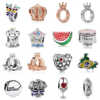 European Beads Crown Wine Brazil Map Butterfly Charms Diy Beads For Women 925 Original Pandora Charm Bracelet Change Jewelry
European Beads Crown Wine Brazil Map Butterfly Charms Diy Beads For Women 925 Original Pandora Charm Bracelet Change Jewelry