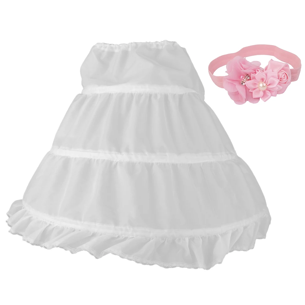 Newborn Crochet Headband Christening Headbands+ Crinoline Newborn Crochet Headband Christening Headbands+ Crinoline