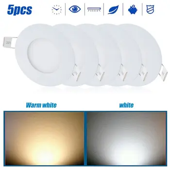 5 Pcs 3W Ultra-Slim LED Round Panel Light Ceiling Light Downlight Wall Light For Living Room Bedroom Bathroom Indoor Lighting
5 Pcs 3W Ultra-Slim LED Round Panel Light Ceiling Light Downlight Wall Light For Living Room Bedroom Bathroom Indoor Lighting