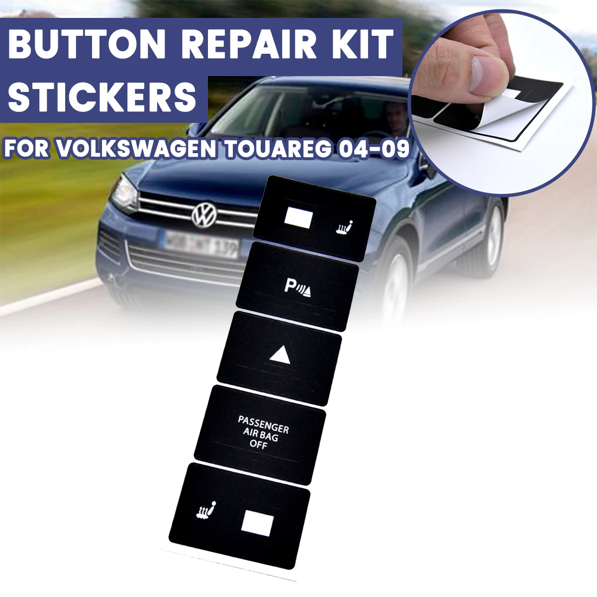 For VW for Volkswagen Touareg 2004-2009 Car Central Control Panel Switch Button Repair Stickers Decals Accessories
For VW for Volkswagen Touareg 2004-2009 Car Central Control Panel Switch Button Repair Stickers Decals Accessories