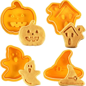 Halloween Pumpkin Ghost Theme Plastic Cookie Cutter Plunger Fondant Cutter Sugarcraft Chocolate Mold Cake Decorating Tools 4PCS
Halloween Pumpkin Ghost Theme Plastic Cookie Cutter Plunger Fondant Cutter Sugarcraft Chocolate Mold Cake Decorating Tools 4PCS