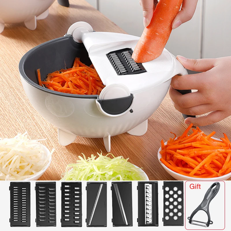 Kitchen Utensils Multifunctional Vegetable Slicer Cutter Drainer Rotate Salad Slicer Cooking Tool Noodle Fruit Washing Basket
Kitchen Utensils Multifunctional Vegetable Slicer Cutter Drainer Rotate Salad Slicer Cooking Tool Noodle Fruit Washing Basket