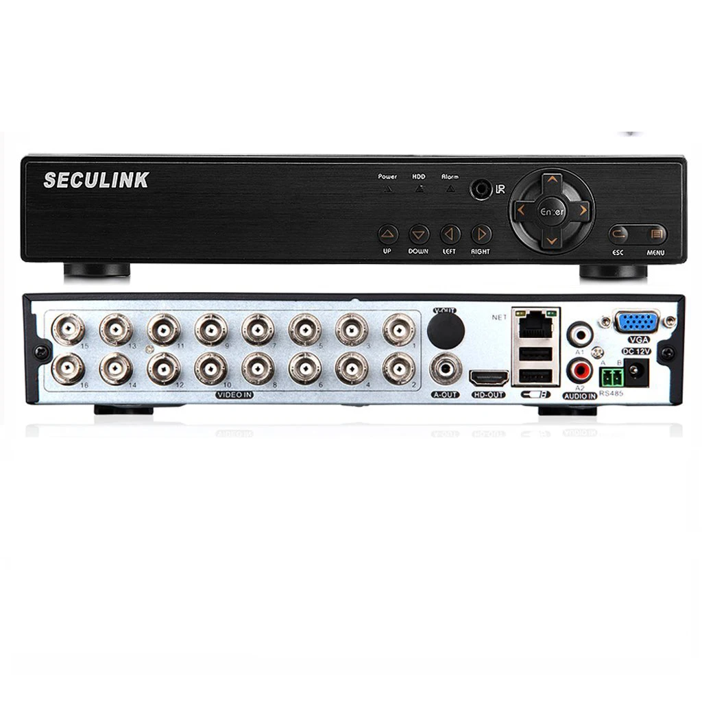 Seculink 8CH 16CH 4K Lite 5-в-1 AHD DVR H.265 компрессионный P2P пульт дистанционного управления CCTV