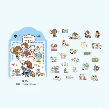1 Pack ( 50 pcs stickers ) Study Girl and Panda Decorative Sticker Notebook Diary DIY Stickers
1 Pack ( 50 pcs stickers ) Study Girl and Panda Decorative Sticker Notebook Diary DIY Stickers