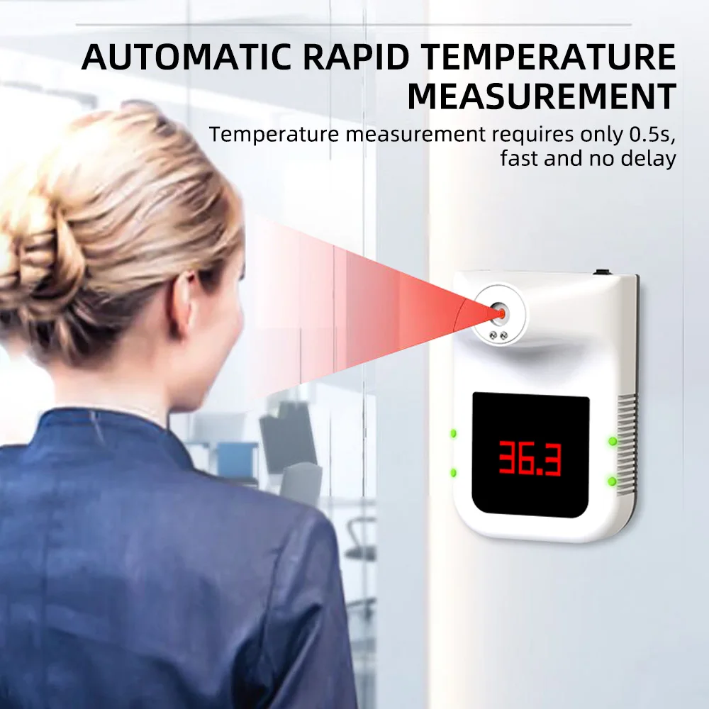 Wall Mounted Non-Contact Infrared Sensor Body Forehead Temperature Tester Office Smart Sensor Digital Auto Alarm Thermometer
Wall Mounted Non-Contact Infrared Sensor Body Forehead Temperature Tester Office Smart Sensor Digital Auto Alarm Thermometer