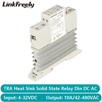 TRA48D10L 10A Integrated Heat Sink SSR Solid State Relay Din Rail 5V 12V 24V 32VDC Input 42-480VAC Output Electric Current Relay
TRA48D10L 10A Integrated Heat Sink SSR Solid State Relay Din Rail 5V 12V 24V 32VDC Input 42-480VAC Output Electric Current Relay