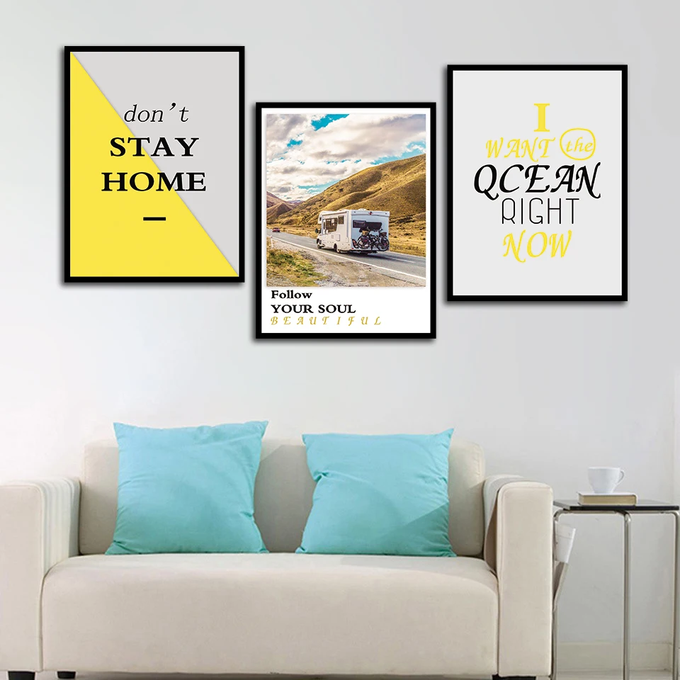 F0LLOW YOU SOUL BEAUTIFULDON'T STAY HOME 3p KIT Canvas Painting Modern Home Decoration Living Room Bedroom Wall Decor Picture
F0LLOW YOU SOUL BEAUTIFULDON'T STAY HOME 3p KIT Canvas Painting Modern Home Decoration Living Room Bedroom Wall Decor Picture