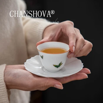 CHANSHOVA 30-50ml Chinese style Hand Painted small coffee cup saucer set teacup set Drinking Utensils China Ceramic G123
CHANSHOVA 30-50ml Chinese style Hand Painted small coffee cup saucer set teacup set Drinking Utensils China Ceramic G123