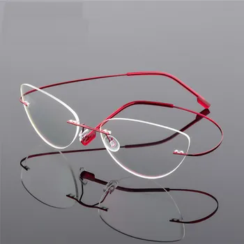 Rimless Glasses Frame Titanium alloy Ultralight Eyeglasses Frameless Cat Eye Screwless Eyewear Myopia Optical Frame F860
Rimless Glasses Frame Titanium alloy Ultralight Eyeglasses Frameless Cat Eye Screwless Eyewear Myopia Optical Frame F860