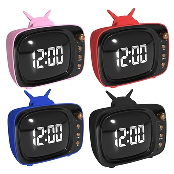 TV Stand with Clock Alarm Clock Bluetooth Speaker, Mini Mirror Gift Card Subwoofer Small Sound
TV Stand with Clock Alarm Clock Bluetooth Speaker, Mini Mirror Gift Card Subwoofer Small Sound