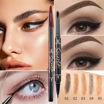 1Pc Eyebrow Pencil +Liquid Smooth Eye Liner No Smudge Waterproof Long-Lasting 2 In 1 Eye Makeup Eyebrow Tint Tattoo Cosmetics
1Pc Eyebrow Pencil +Liquid Smooth Eye Liner No Smudge Waterproof Long-Lasting 2 In 1 Eye Makeup Eyebrow Tint Tattoo Cosmetics
