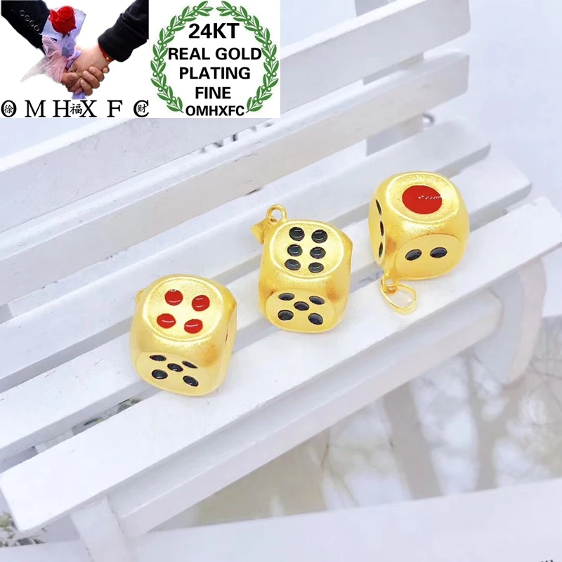 OMHXFC Wholesale YM158 European Fashion Fine Woman Man Party Birthday Wedding Gift Dice DIY Accessories 24KT Gold Pendant Charm
OMHXFC Wholesale YM158 European Fashion Fine Woman Man Party Birthday Wedding Gift Dice DIY Accessories 24KT Gold Pendant Charm